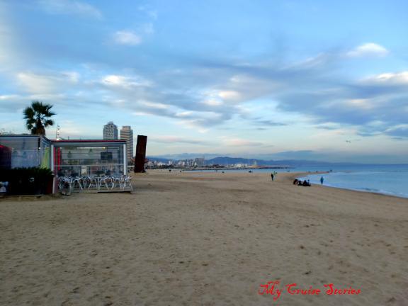 beach in Barcelona, Spain