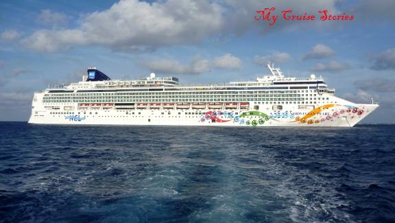 cruise ship at anchor, Georgetown Grand Cayman