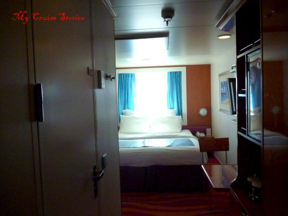 cruise ship cabin with window