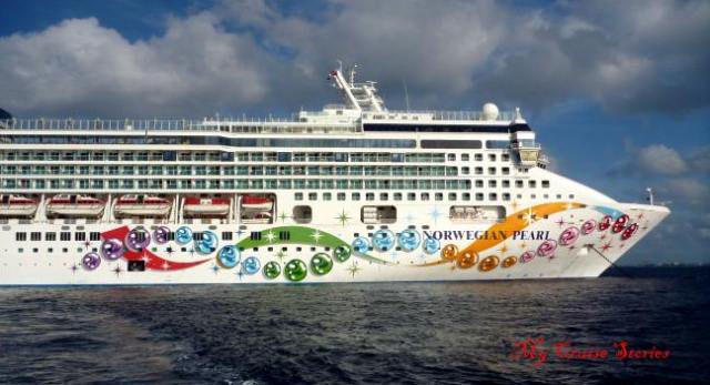 paint job on Norwegian Pearl