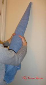 how to make a towel pigeon body