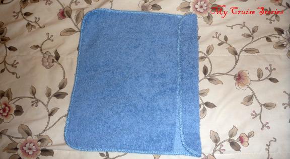 how to fold a washcloth pigeon tail