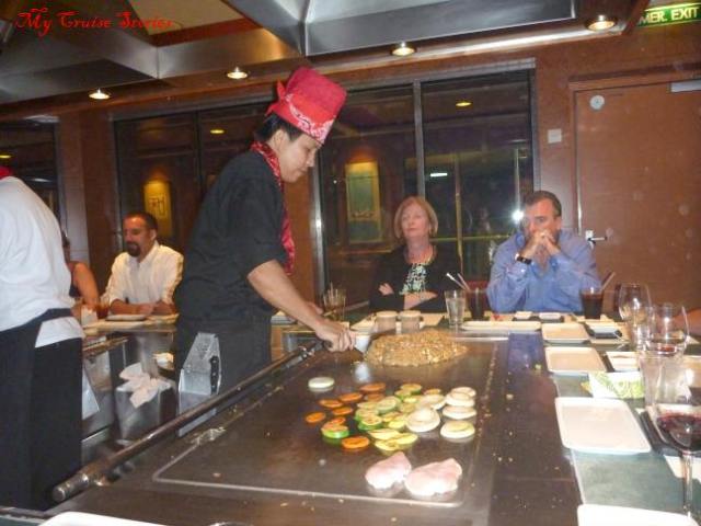 Teppanyaki on Norwegian Pearl