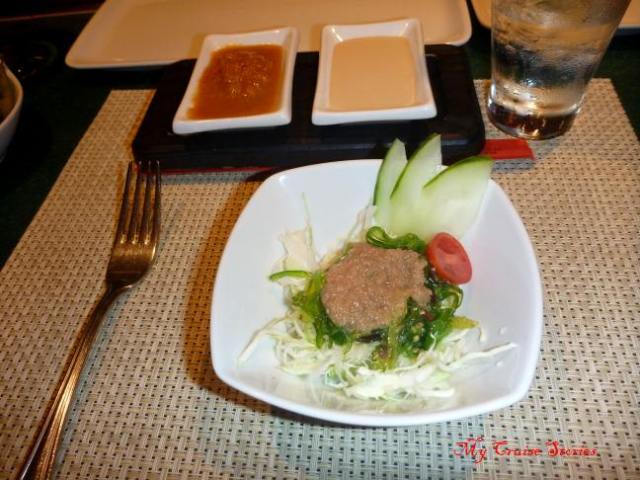 salad course at Teppanyaki