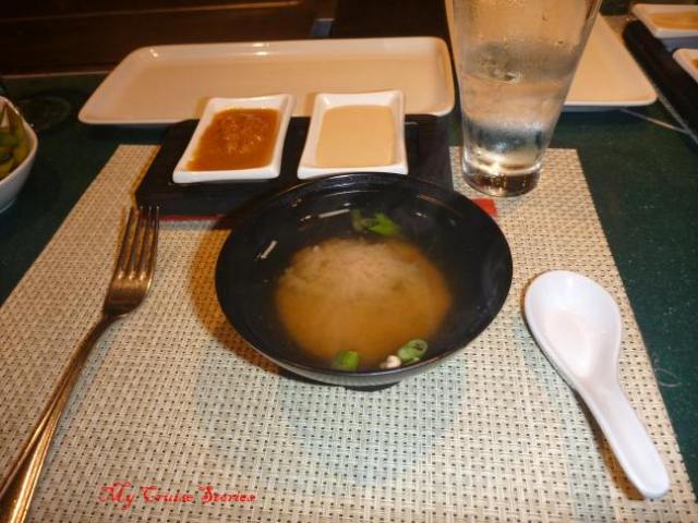 soup course at Teppanyaki