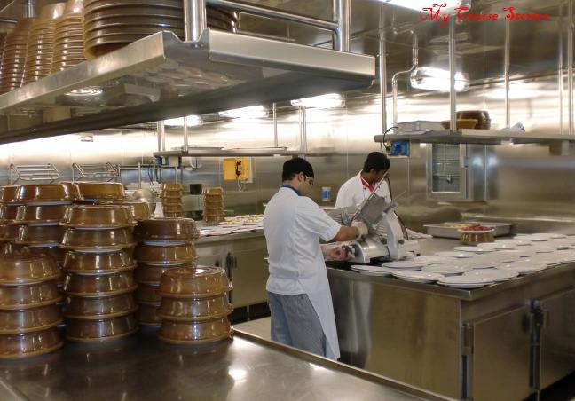 galley workers on Carnival Breeze