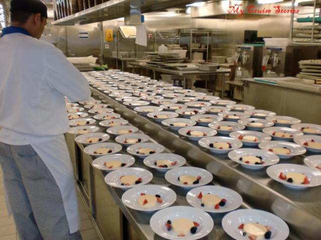 working in a cruise ship galley