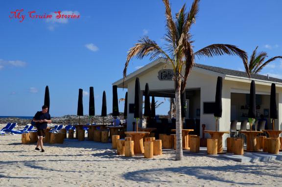 even on their islands the cruise ships have bars