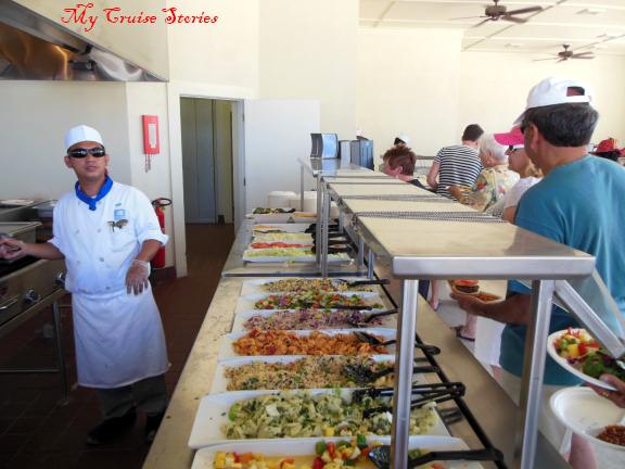 barbeque lunch at Great Stirrup Cay