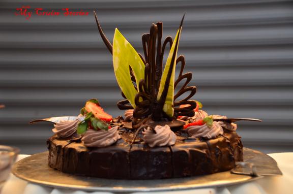 chocoholic buffet cake
