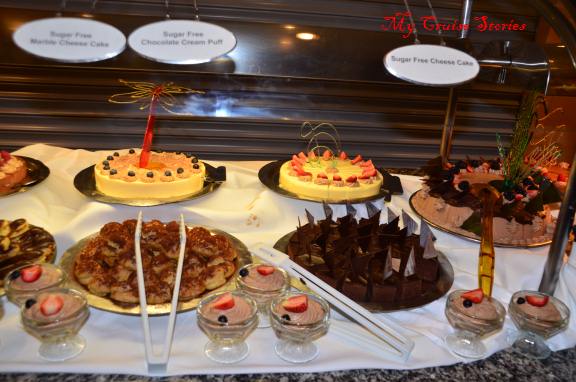 sugar free goodies at Norwegian Pearl chocoholic buffet