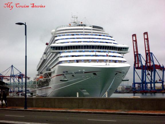 cruise ship docked in port