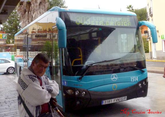 city bus in Spain