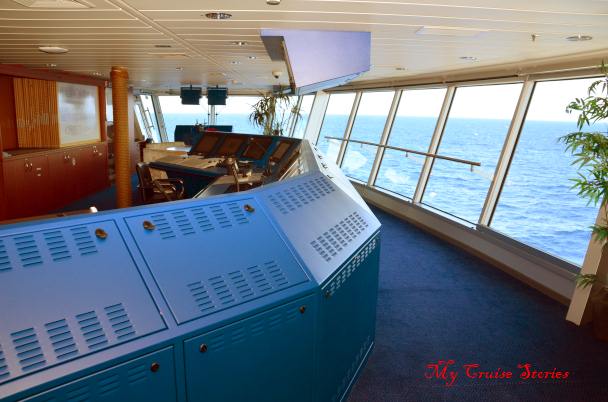 another very blue cruise ship bridge