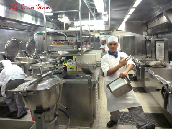 galley on Norwegian Pearl
