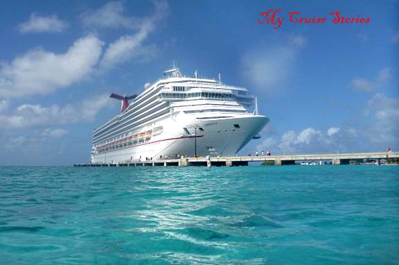 Carnival cruise ship docked at Grand Turk
