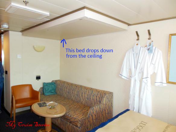 stateroom with drop bunk