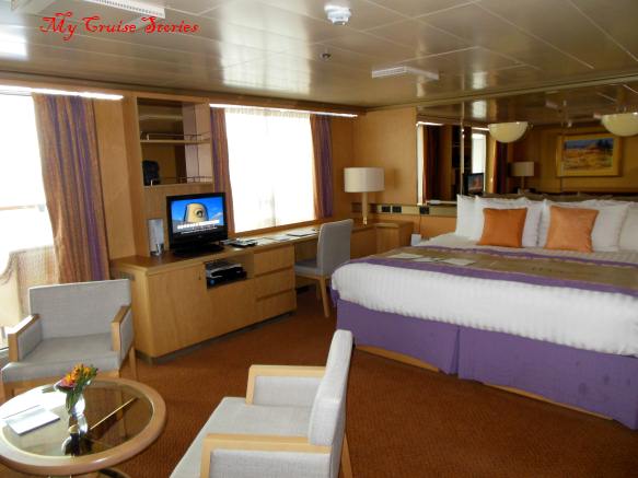 deluxe suite on a ship