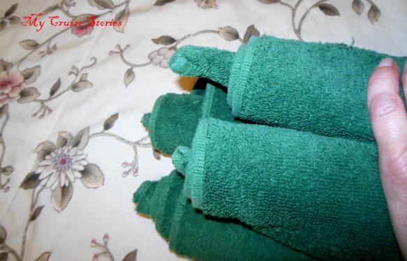 making a towel animal body