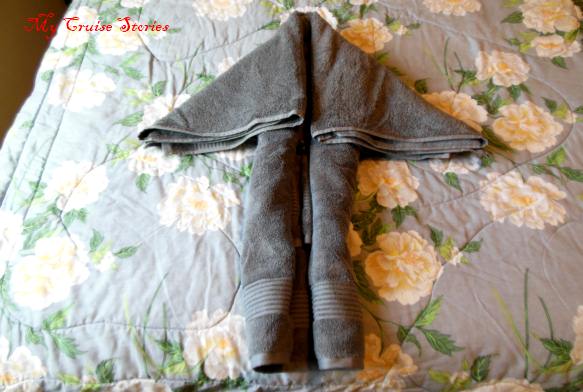 towels folded into seals