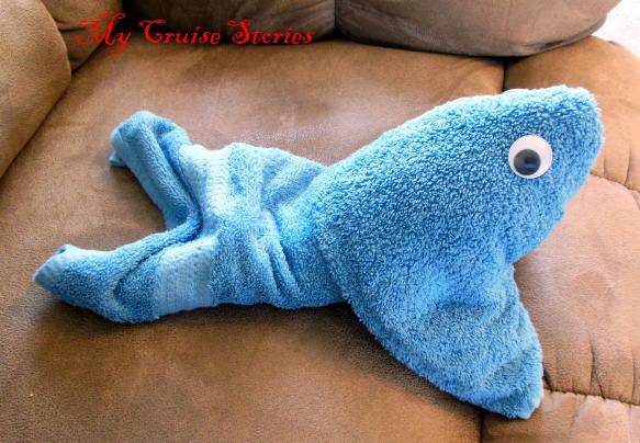 folding a baby towel seal