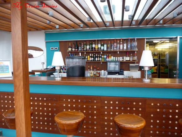Serenity deck bar on Carnival Breeze