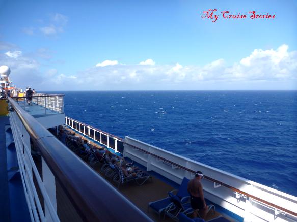 sunshine and calm water in the middle of the ocean