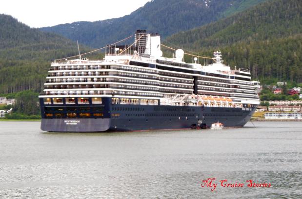 cruise ship at anchor, Juneau Alaska