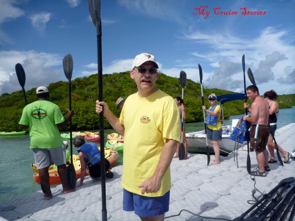 waiting to board the kayaks