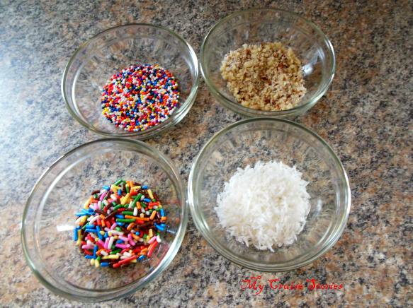 toppings to roll homemade truffles in
