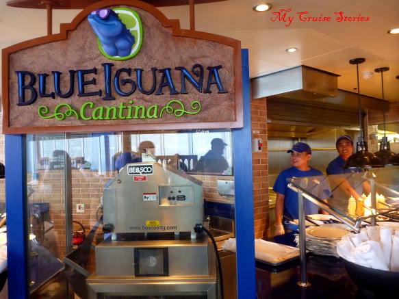 Blue Iguana Cantina on the Carnival Breeze cruise ship
