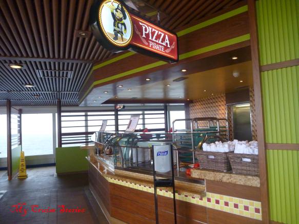 Pizza is always an option for lunch or dinner on Carnival Breeze