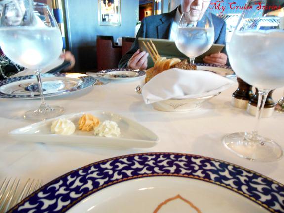 dinner at Holland America's Pinnacle Grill