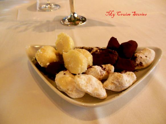 when eating at Pinnacle Grill, hope for a dessert delay because these tasty truffles aren't on the menu