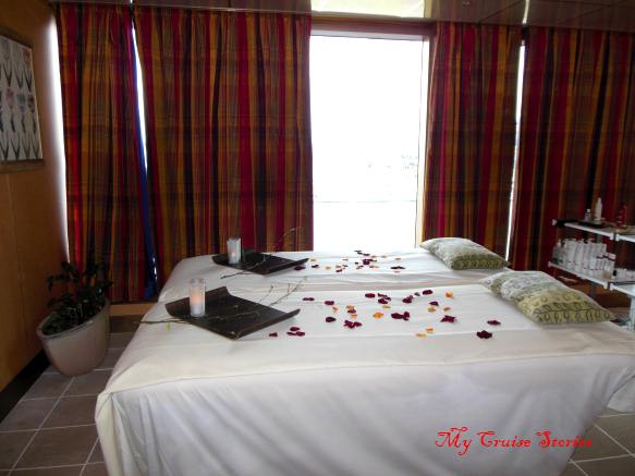 couples can have massages together on the Westerdam