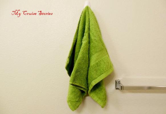 getting ready to roll a towel into a squid