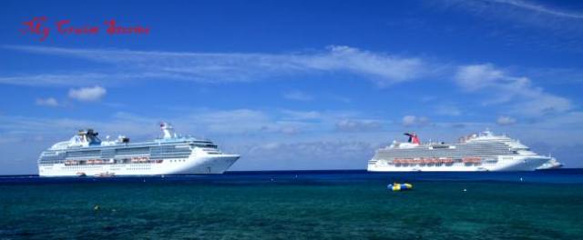 cruise ships at anchor
