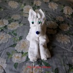 how to fold a towel dog