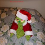 Christmas towel grinch