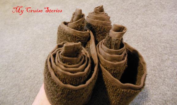 towel origami reindeer