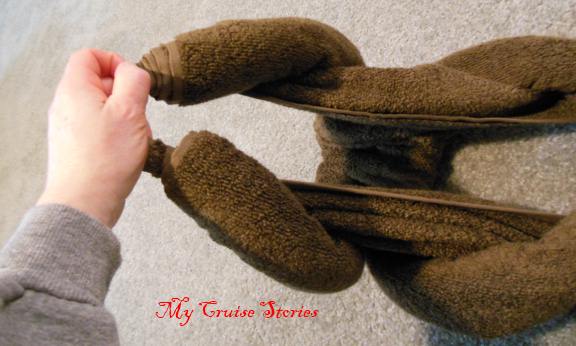 towel art - Christmas reindeer