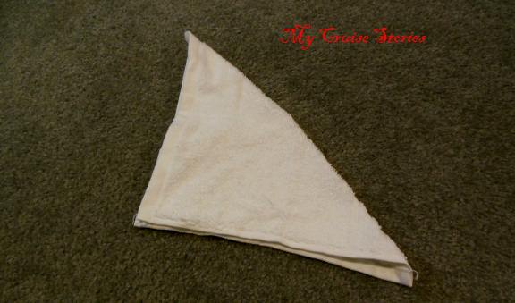 folding a washcloth reindeer tail