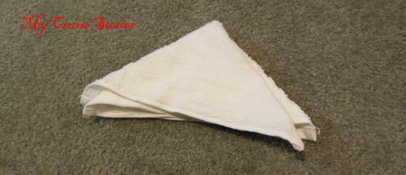 how to fold a washcloth reindeer tail