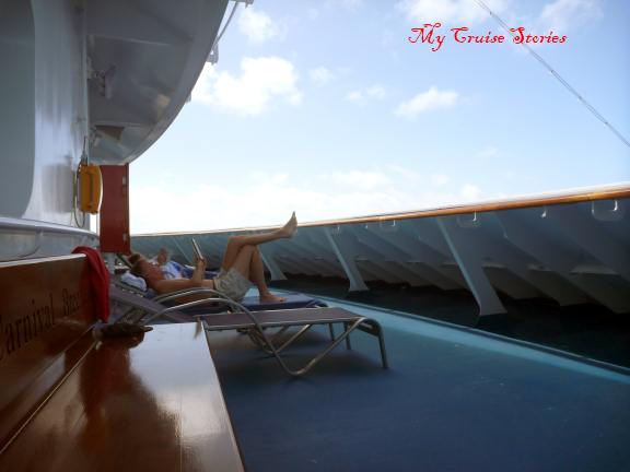 where to find peace and quiet on a cruise
