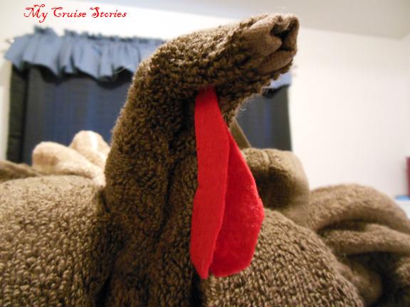 making a towel turkey