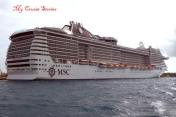 rear view of cruise ship