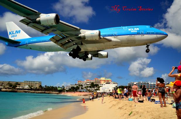 airplane beach in Saint Martin