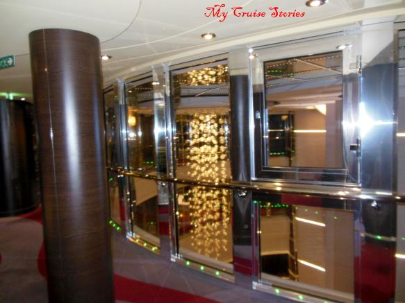 hallway to cruise ship rooms