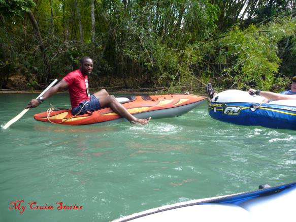 he steers a whole train of tubes