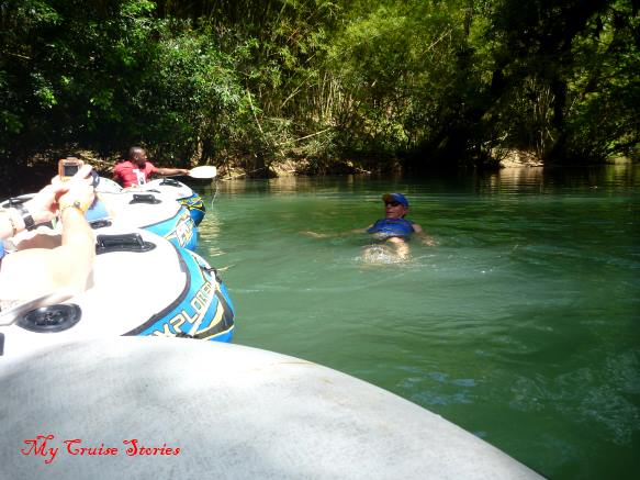 Why swim when you paid to ride in a tube?